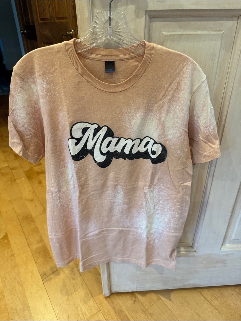 Tultex 'Mama' Graphic Tee - Pink Cream Tie-Dye